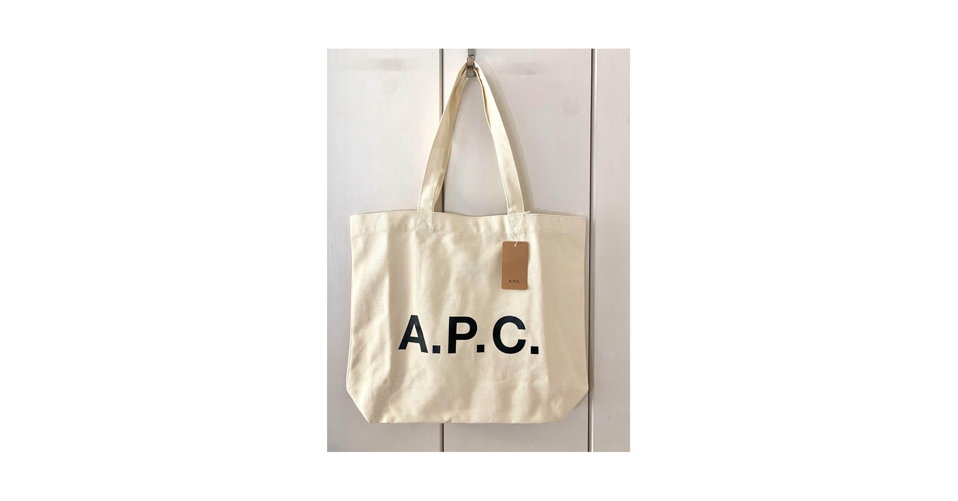 さち　A.P.C. エコバッグ ホワイト ポリエステル100% さち A.P.C. エコバッグ ホワイト ポリエステル100% Amazon.co